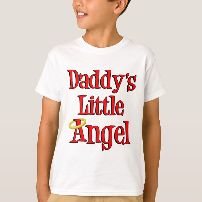 Camiseta El pequeño ángel de papá (Anverso)