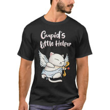 El pequeño ayudante de Cupid Valentines Cat