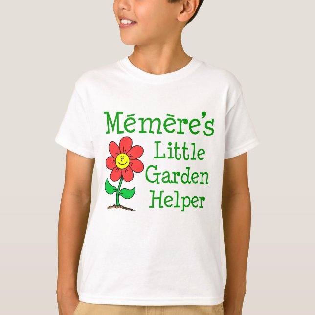 Camiseta El pequeño ayudante de jardín de Memere (Anverso)