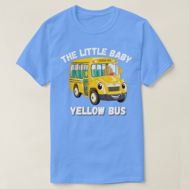 Camiseta el pequeño bus amarillo bebé (Diseño del anverso)