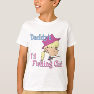 Camiseta El pequeño Chica pescador de papá