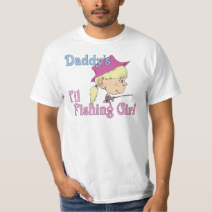 Camiseta El pequeño Chica pescador de papá