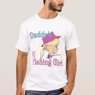 Camiseta El pequeño Chica pesquero de papá