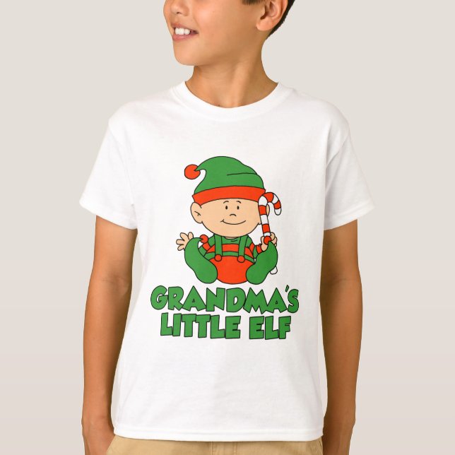 Camiseta El pequeño elfo de la abuela (Anverso)