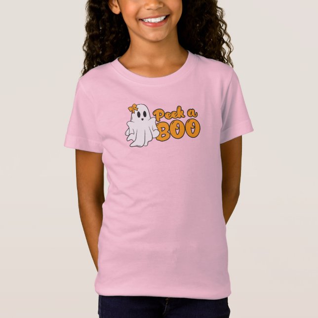 Camiseta El pequeño fantasma Peek un boo halloween (Anverso)