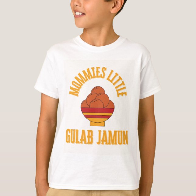 Camiseta El pequeño Gulab Jamun de mamá (Anverso)