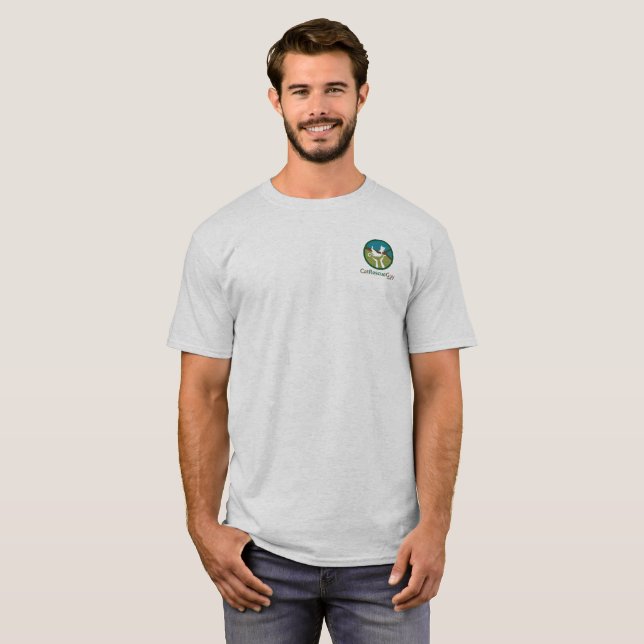 Camiseta El pequeño logotipo de los hombres (Anverso completo)