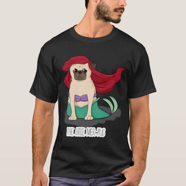 Camiseta El pequeño mer-pug (Anverso)