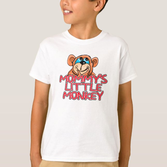 Camiseta El pequeño mono de la mamá (Anverso)