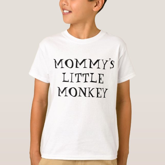 Camiseta El pequeño mono de la mamá -- Emoji (Anverso)