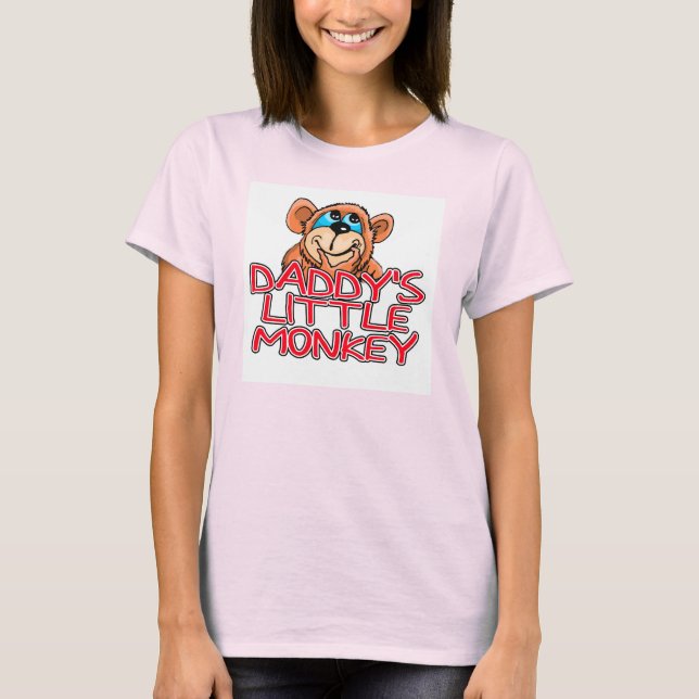 Camiseta El pequeño mono de papá (Anverso)