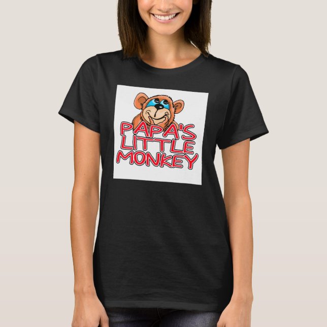 Camiseta El pequeño mono de papá (Anverso)