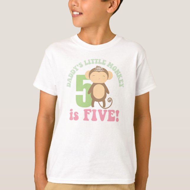 Camiseta El pequeño mono del papá (Anverso)