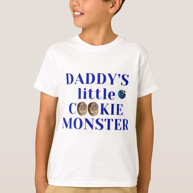 Camiseta El pequeño monstruo de la galleta de papá (Anverso)