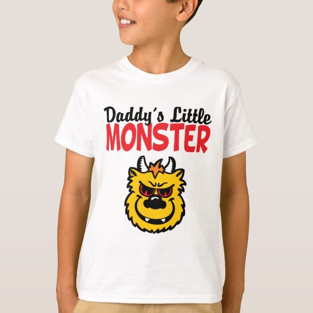 Camiseta El pequeño monstruo del papá (Anverso)