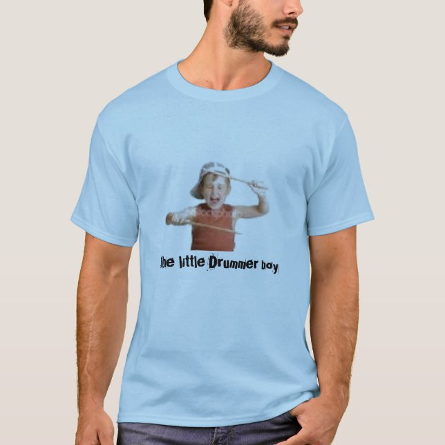 Camiseta El pequeño muchacho del batería (Anverso)