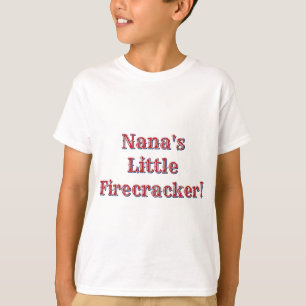 Camiseta ¡El pequeño petardo de Nana! USA 250 Fuegos Artifi