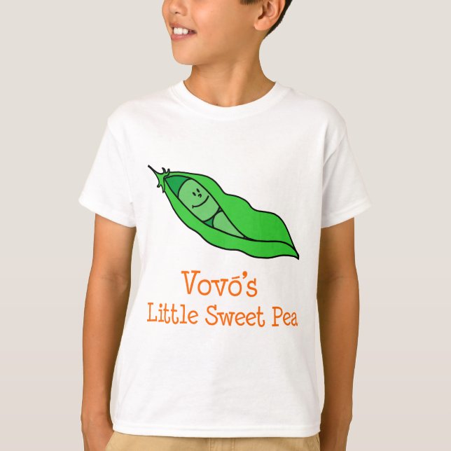 Camiseta El pequeño y dulce guisante de Vovo (Anverso)