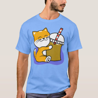 Camiseta El pequeño y lindo Corgi ama el té Boba