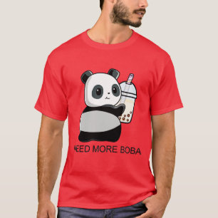 Camiseta El pequeño y lindo Panda Bobaholic necesita más Bo
