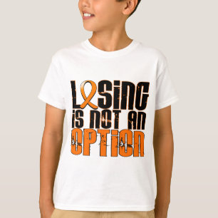 Camiseta El perder no es una leucemia de la opción