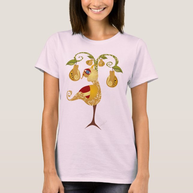 Camiseta El perdiz en un árbol perverso (Anverso)