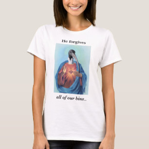Camiseta Él perdona todos nuestros contenedores divertido c