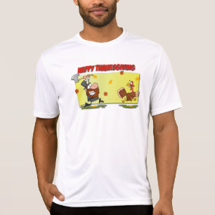 Camiseta El peregrino de las hojas graciosas de SlipperyJoe