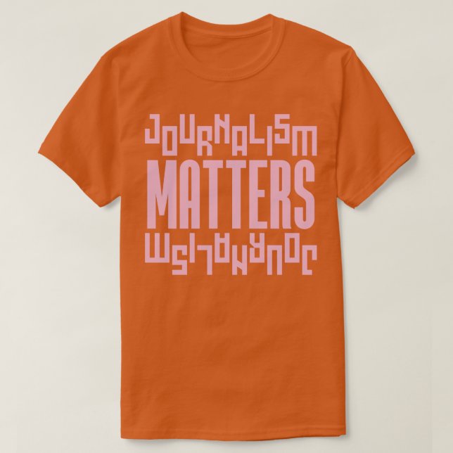 Camiseta El periodismo importa (Diseño del anverso)