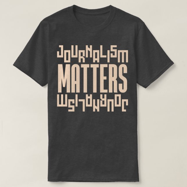 Camiseta El periodismo importa 6 (Diseño del anverso)