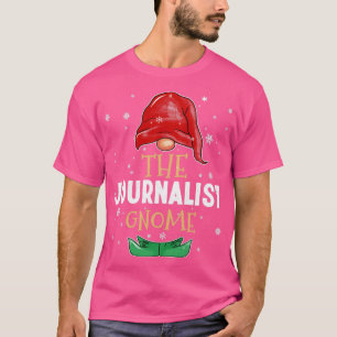 Camiseta El periodista Gnome Family saca a Navidades