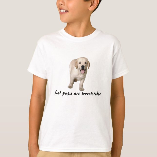 Camiseta El perrito del labrador retriever embroma la (Anverso)