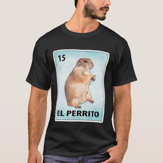 Camiseta El Perrito Mexican Prairie Dog Cards (Anverso)