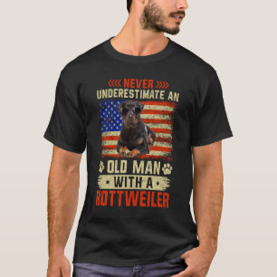 Camiseta El perro abuelo padre nunca subestima el motín del