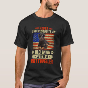 Camiseta El perro abuelo padre nunca subestima el motín del