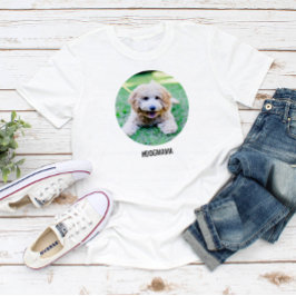 Camiseta El perro ama el gran circulo de fotos Personalizad