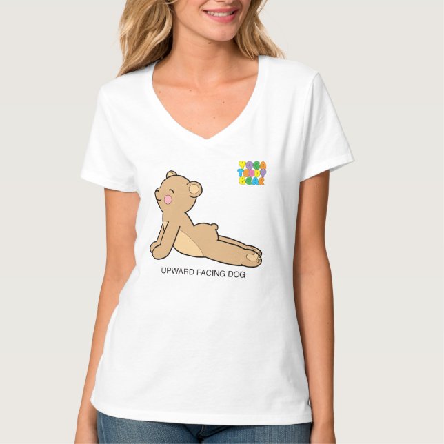 Camiseta El perro ascendente del oso de peluche de la (Anverso)
