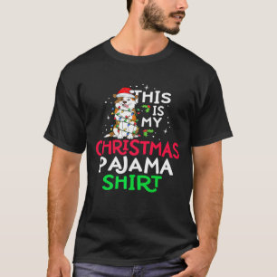Camiseta El perro Aussie This My Navidades Pajama Shirt