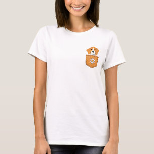 Camiseta El Perro Beagle En El Bolsillo