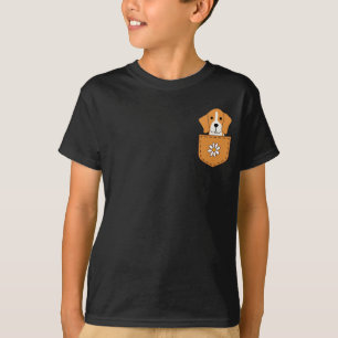 Camiseta El Perro Beagle En El Bolsillo