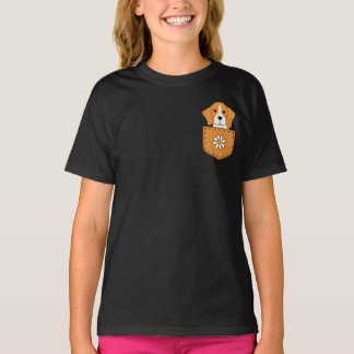 Camiseta El Perro Beagle En El Bolsillo