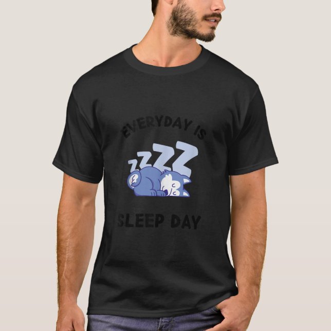 Camiseta El Perro Cute Husky Es El Duelo Durmiente (Anverso)