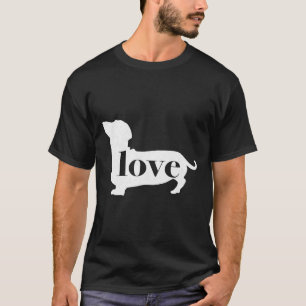 Camiseta El Perro Dachshund Weiner Ama Un Trastorno Minimal