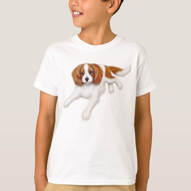 Camiseta El perro de aguas de rey Charles arrogante embroma (Anverso)