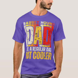 Camiseta El perro de los bashound papá como un papá común p