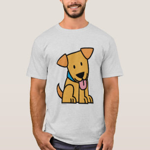 Camiseta El perro de perrito del labrador retriever sienta