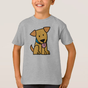 Camiseta El perro de perrito del labrador retriever sienta