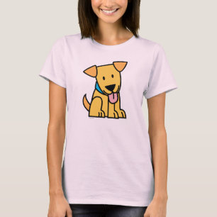 Camiseta El perro de perrito del labrador retriever sienta