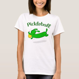 Camiseta El perro de Pickleball de las mujeres conserva en