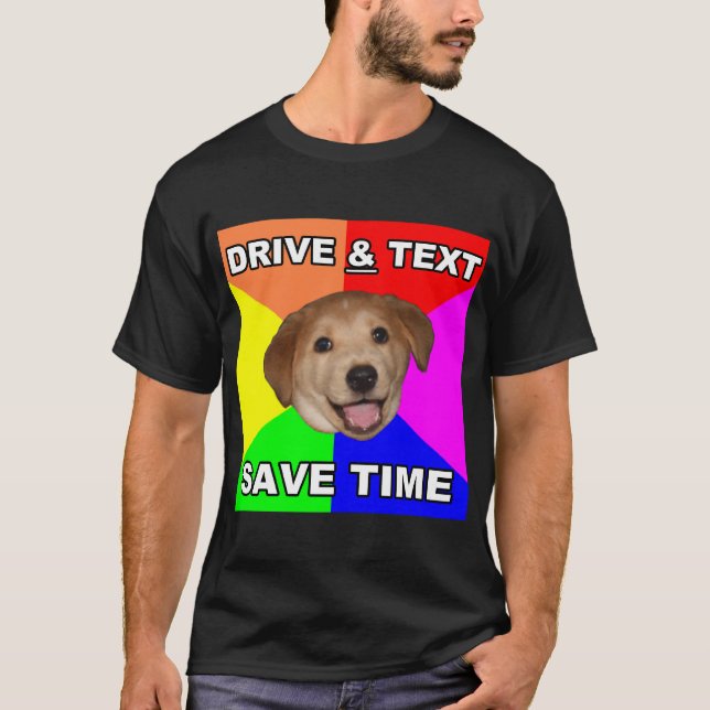 Camiseta El perro del consejo dice: Impulsión y texto (Anverso)